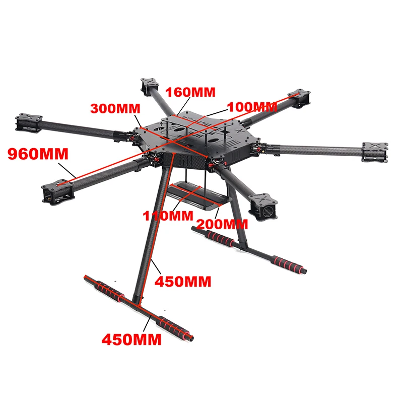 ZD850 ZD960 Pełna rama hexa-ro – Drone Kit Heavy Lift recenzja i cena